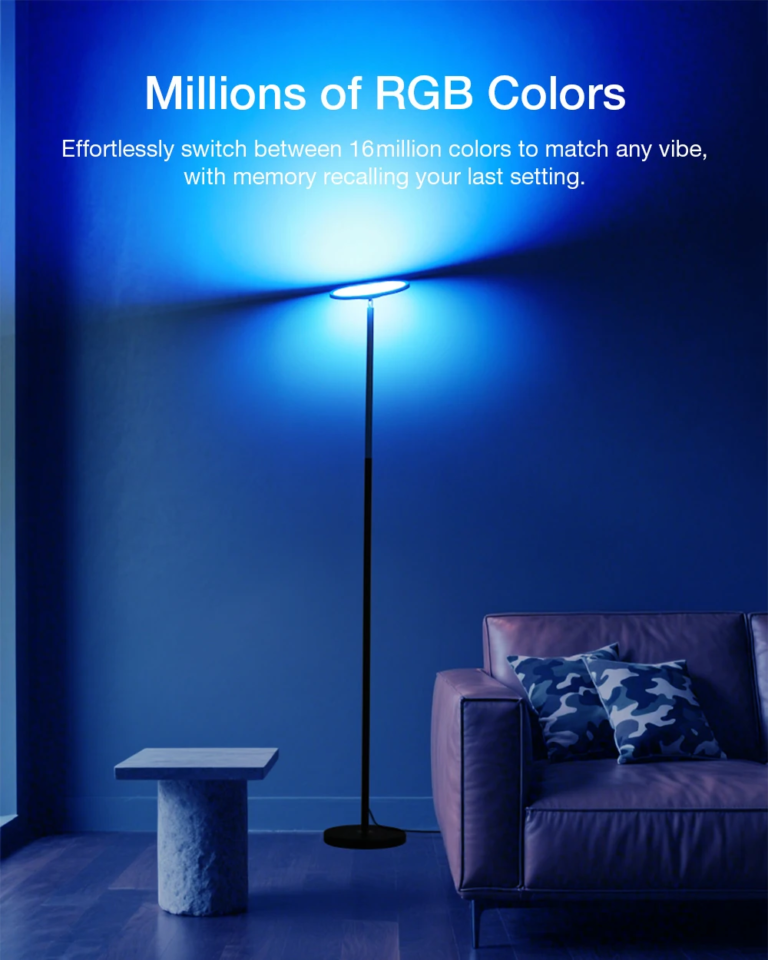 BlitzWill állólámpák: egyik háromfejű, a másik színorgia 11