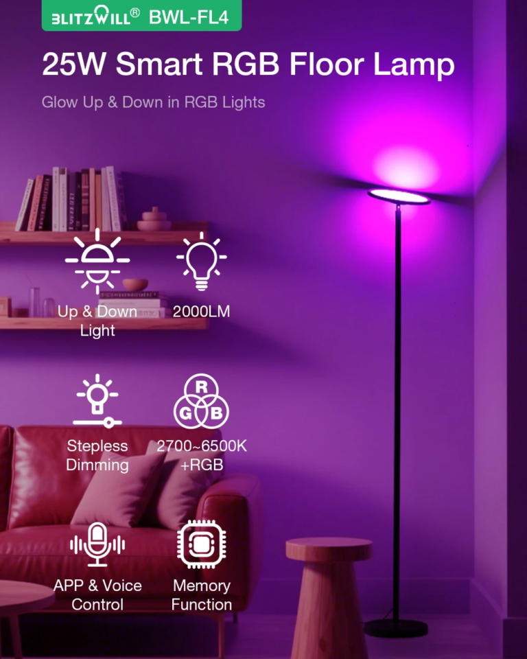 BlitzWill állólámpák: egyik háromfejű, a másik színorgia 14