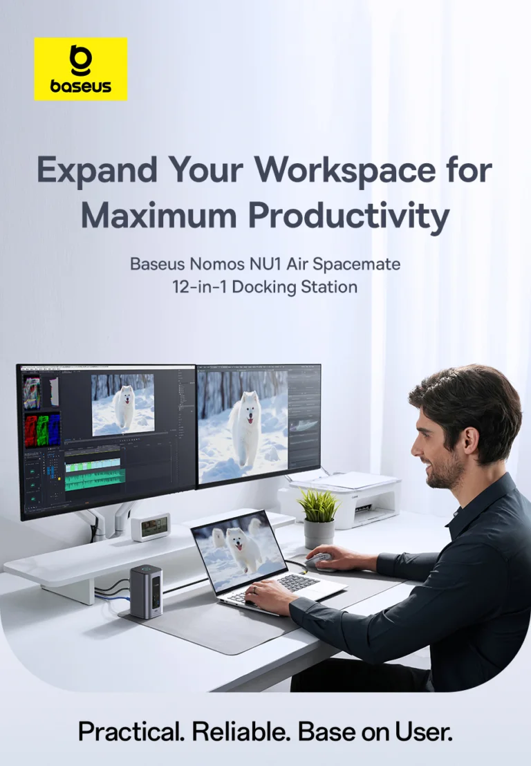 Baseus Spacemate 12 az 1-ben HUB: a fél irodát rákötheted 3
