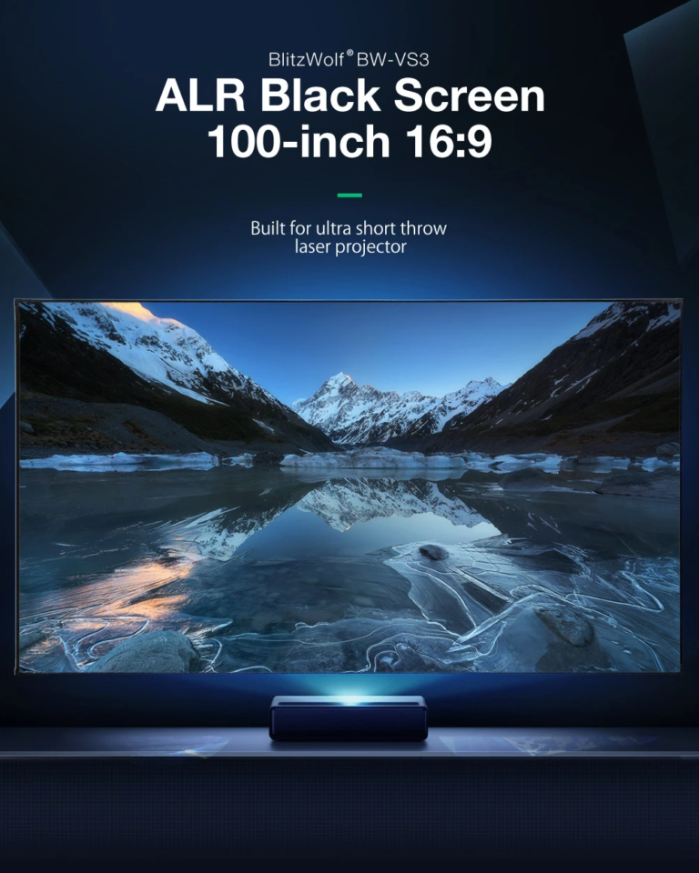 Ne szenvedj a fénnyel: itt a BlitzWolf BW-VS3 vetítővászon 2