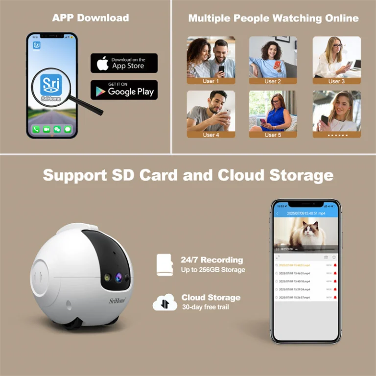 A SriHome DH013 több mint kamera, egy guruló játszótárs 8