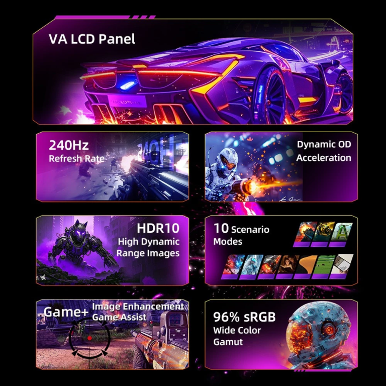 Titan Army C24A1H – Belépő a 240 Hz-es ívelt gamer ligába 20