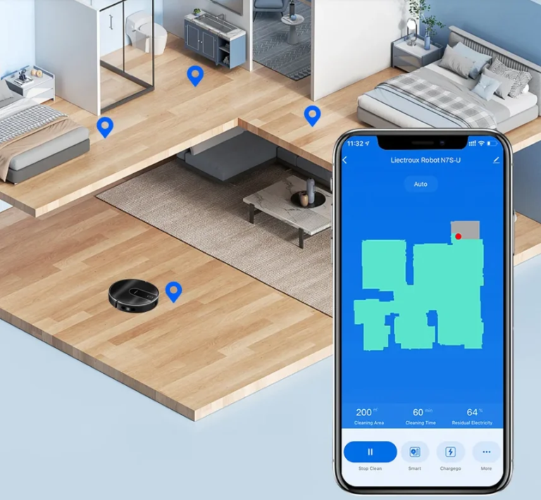 Felmosás és porszívózás egy menetben a Liectroux N7S-U-val 6