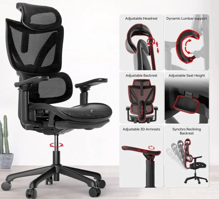 Ergonómia felsőfokon: ACGAM CG-5245M forgószék 3