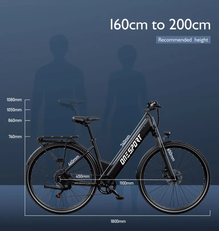 Onesport OT12 elektromos kerékpár – Városi menekülőgép 16