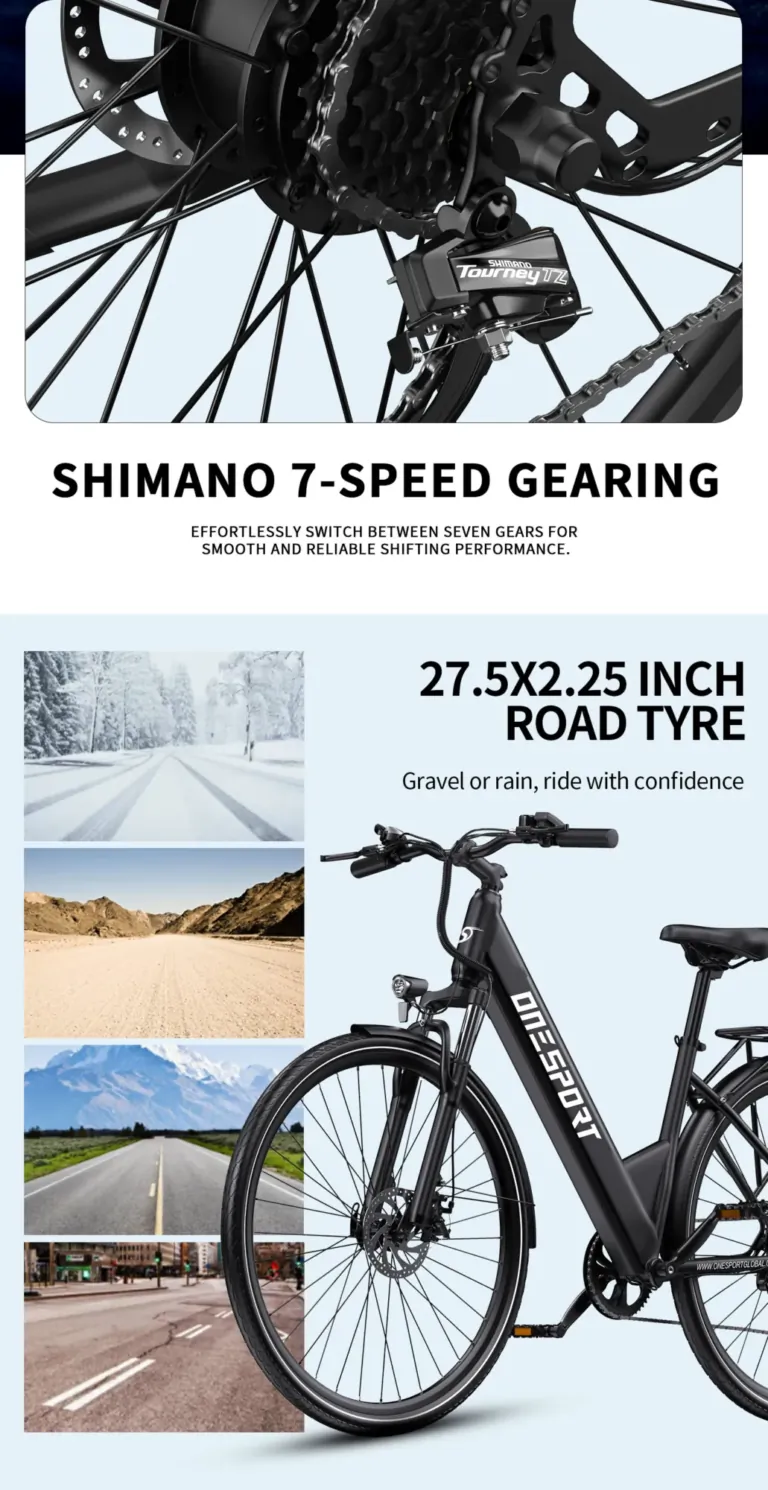 Onesport OT12 elektromos kerékpár – Városi menekülőgép 10