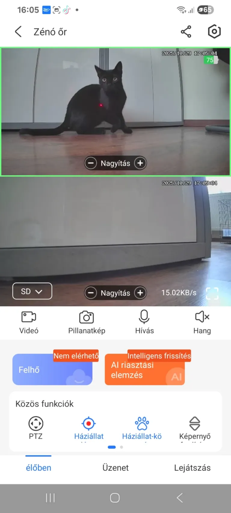 Okos kisállatfigyelő kamera mini teszt 9