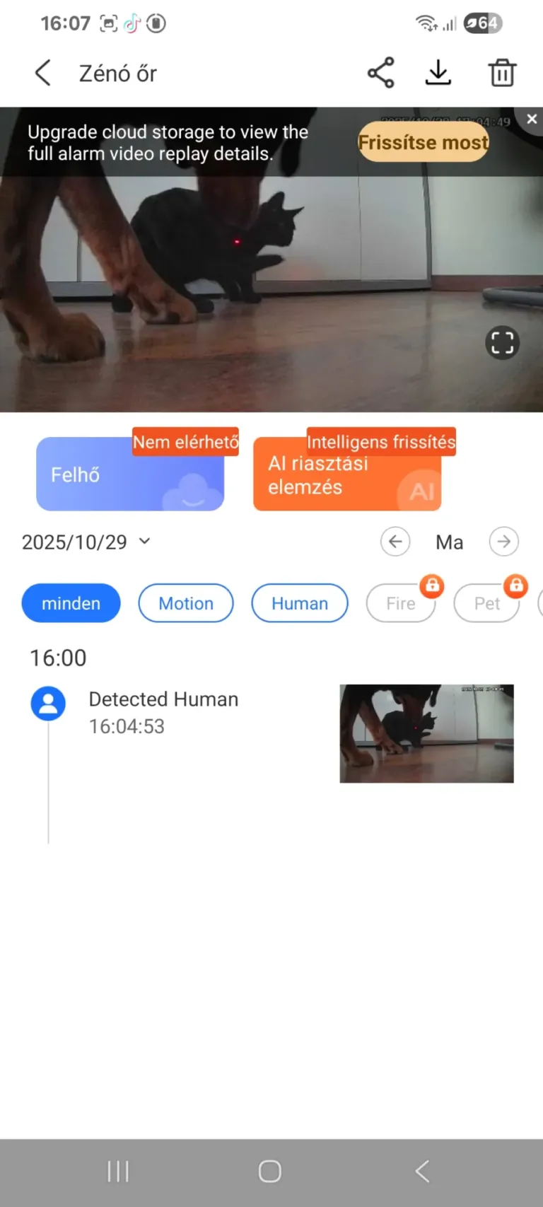 Okos kisállatfigyelő kamera mini teszt 12