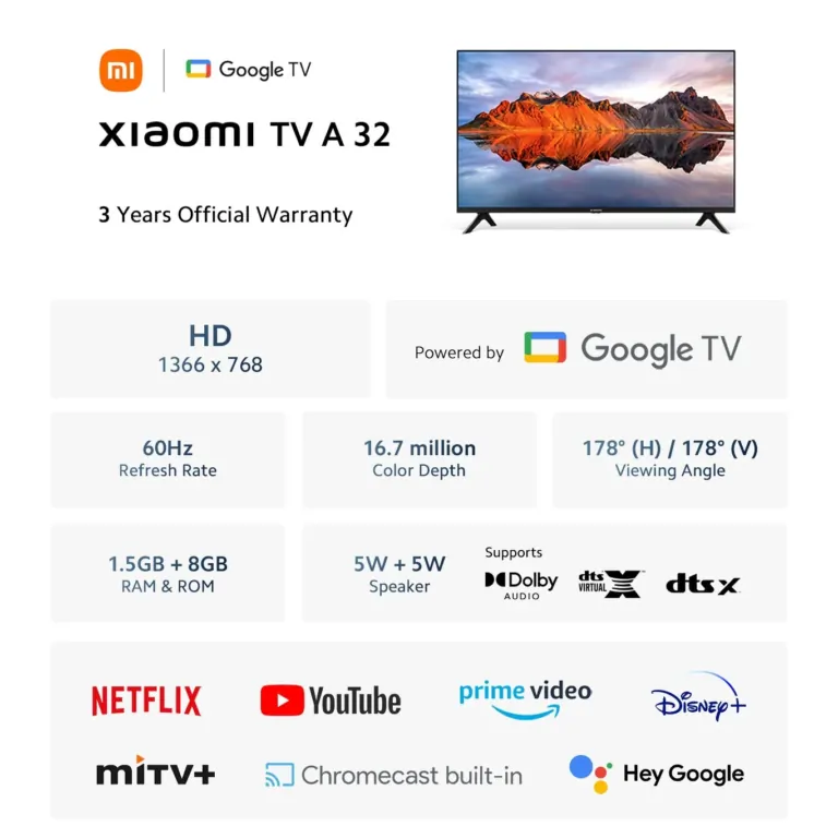 Maxold ki a kis tereket a Xiaomi TV A 32-vel 5