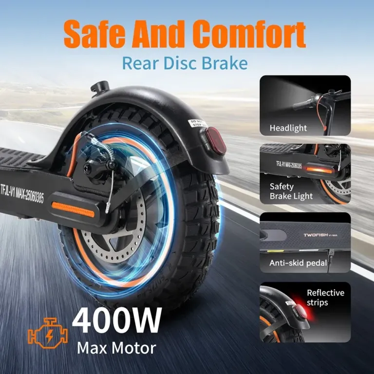 TWOFISH V1 MAX e-roller – Turbózd fel a mindennapi utakat 6