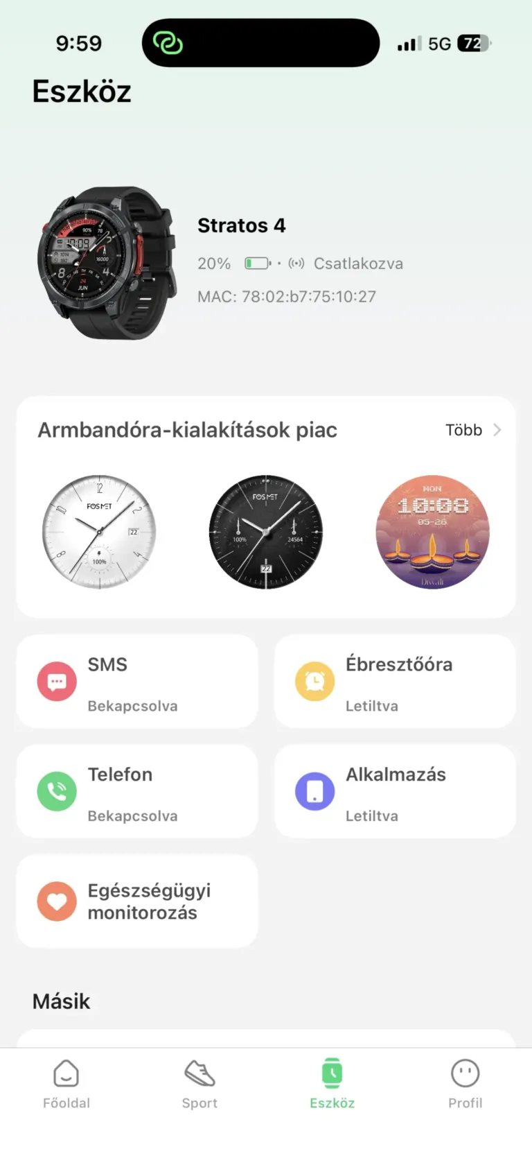 Zeblaze Stratos 4 okosóra teszt 25