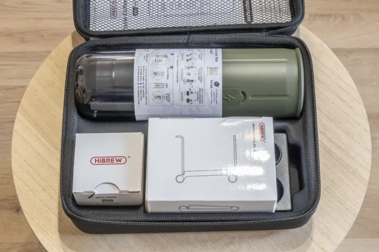 Hibrew H4C portable coffee maker test 3