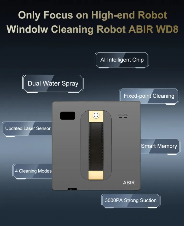 Az ABIR WD8 ablaktisztító robot biztonságos és hatékony 7