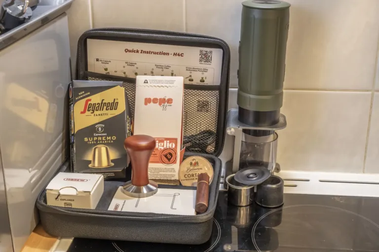 Hibrew H4C portable coffee maker test 22