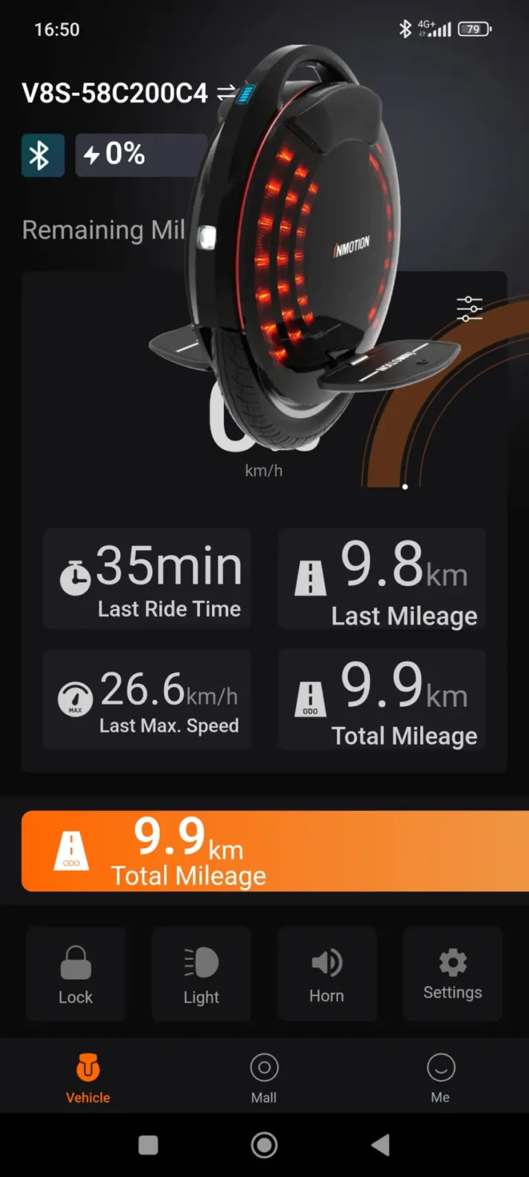 Inmotion V8S elektromos egykerekű teszt 28