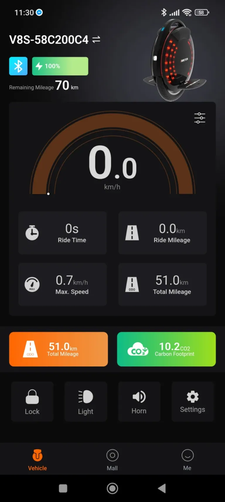 Inmotion V8S elektromos egykerekű teszt 35