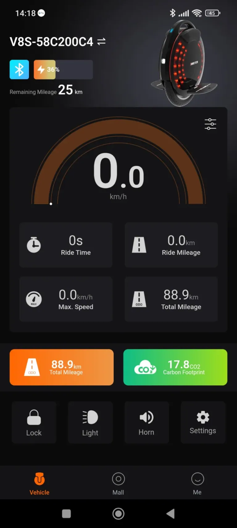 Inmotion V8S elektromos egykerekű teszt 36
