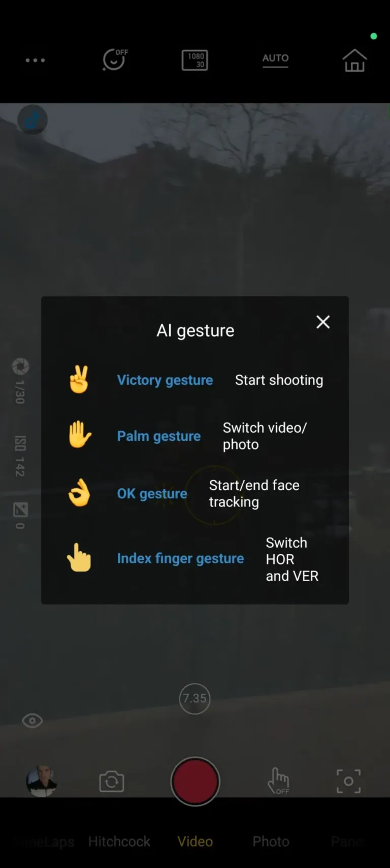 Vevor CM8 elektronikus gimbal teszt 22