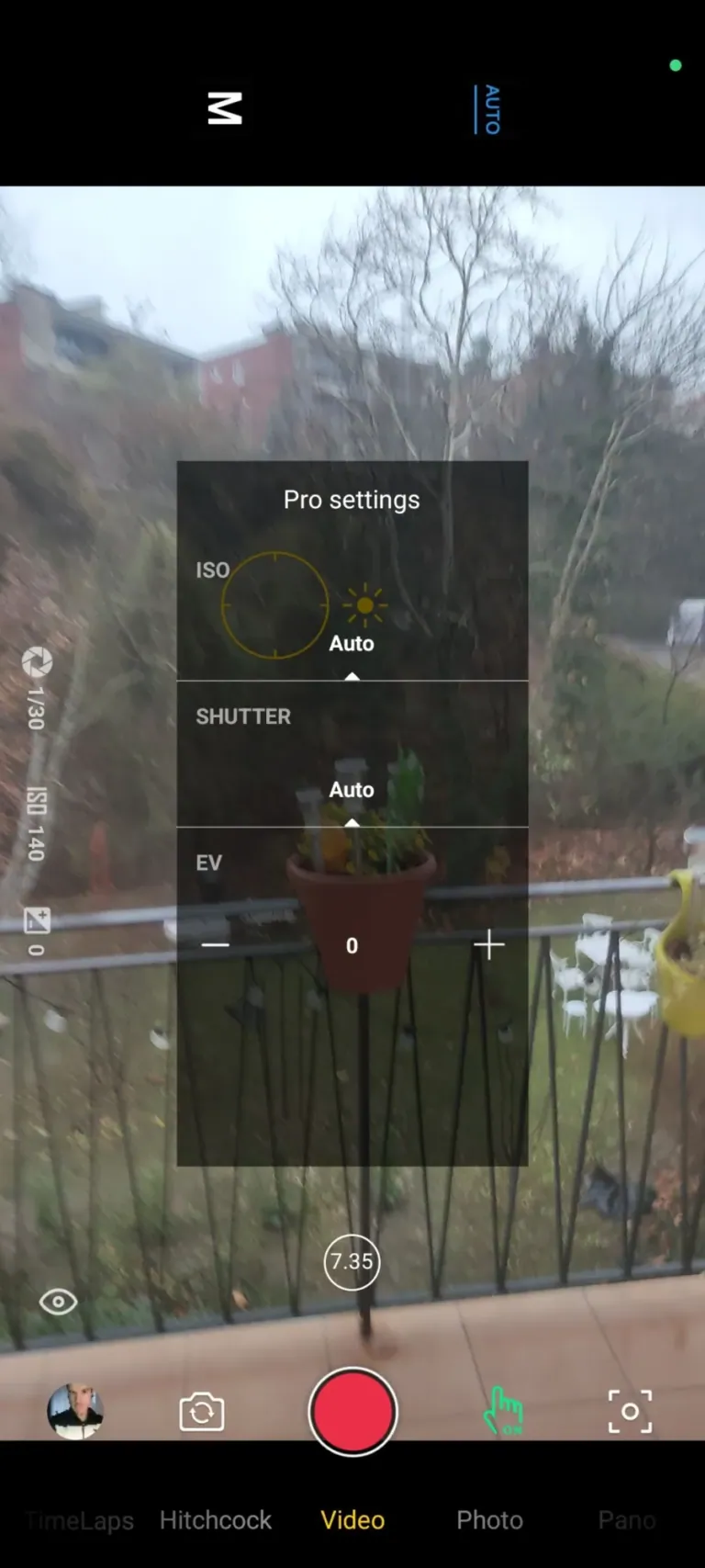 Vevor CM8 elektronikus gimbal teszt 24