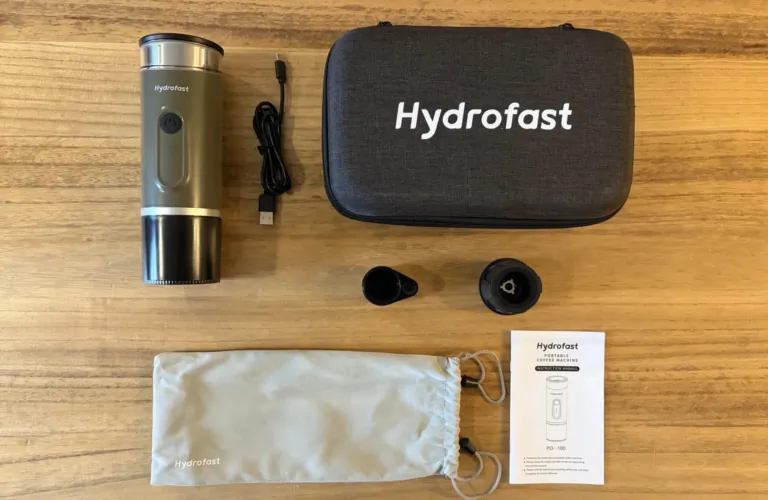 Hydrofast PO-100 hordozható kávéfőző teszt 11