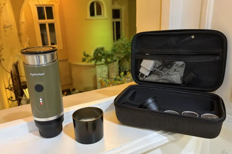 Hydrofast PO-100 hordozható kávéfőző teszt 18