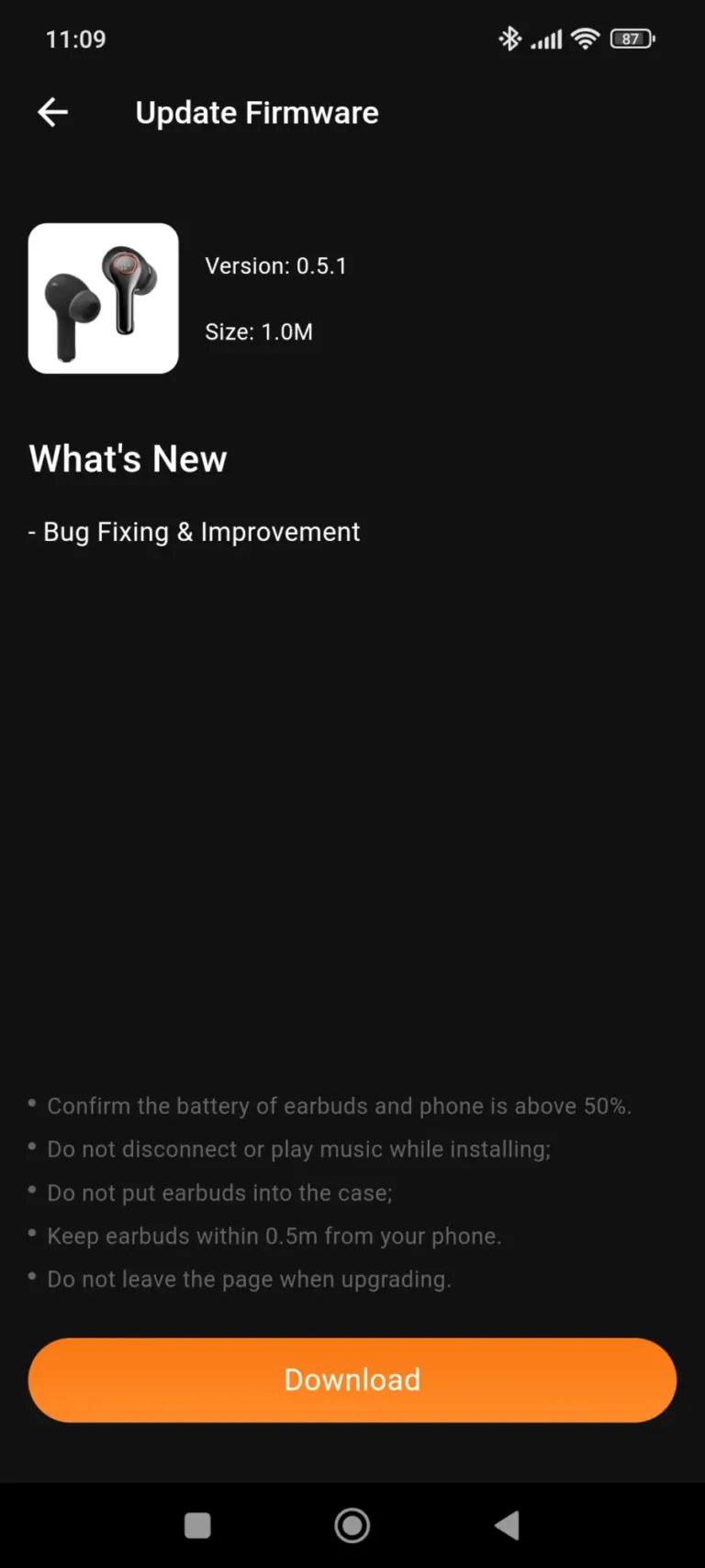 Tronsmart Sounfii NC 2 Bluetooth fülhallgató teszt 15