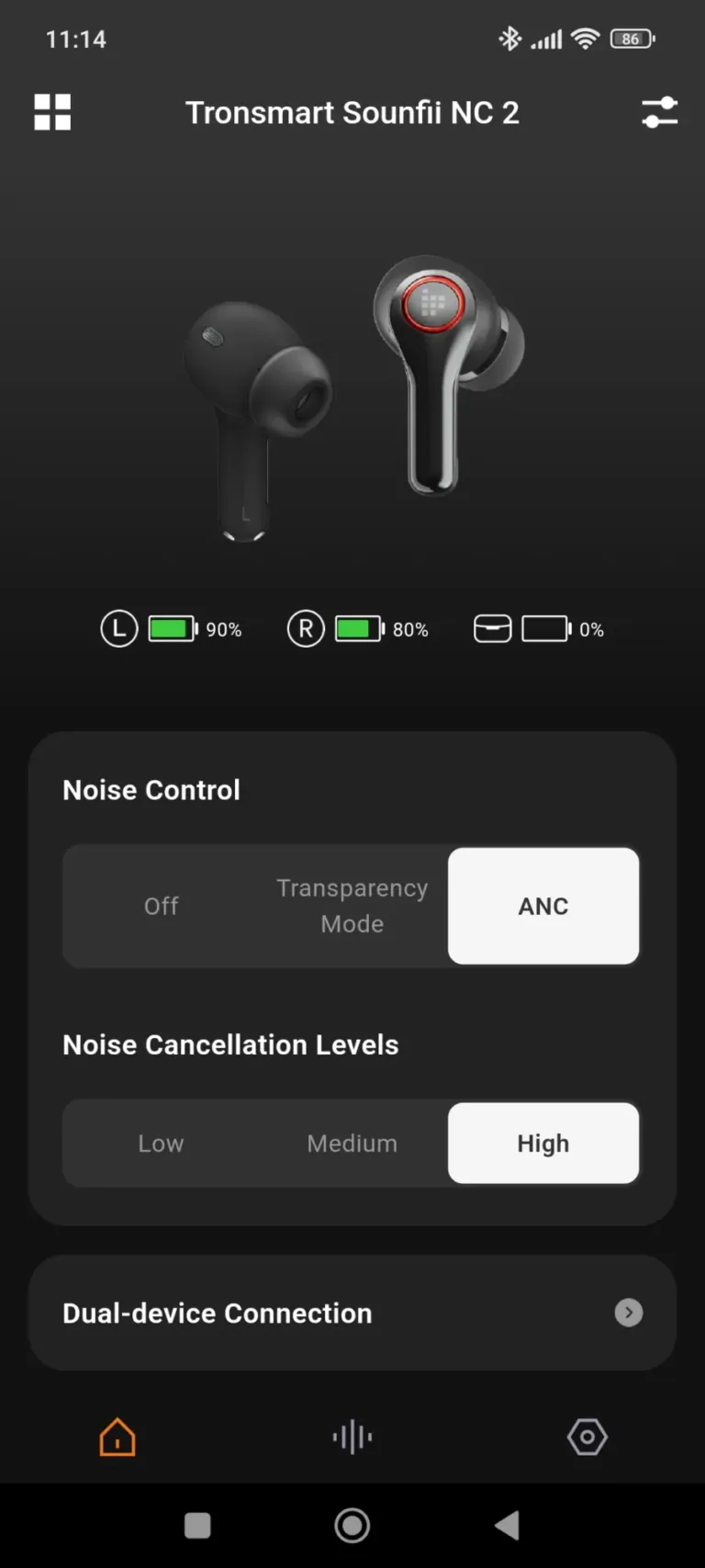 Tronsmart Sounfii NC 2 Bluetooth fülhallgató teszt 16