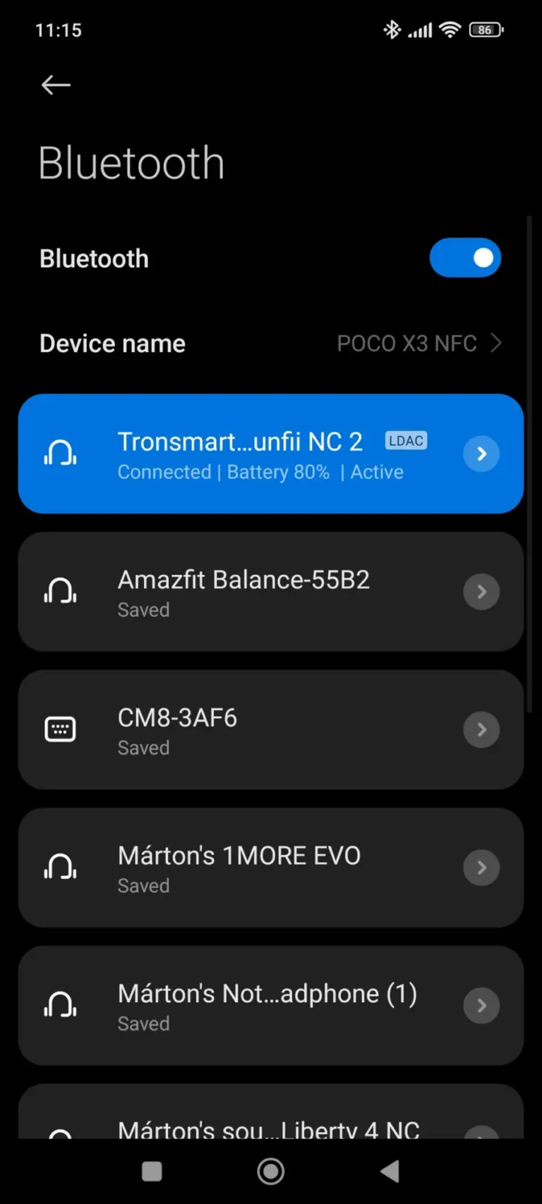 Tronsmart Sounfii NC 2 Bluetooth fülhallgató teszt 22