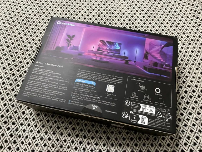 Govee TV Backlight 3 Pro TV háttérvilágítás teszt 4