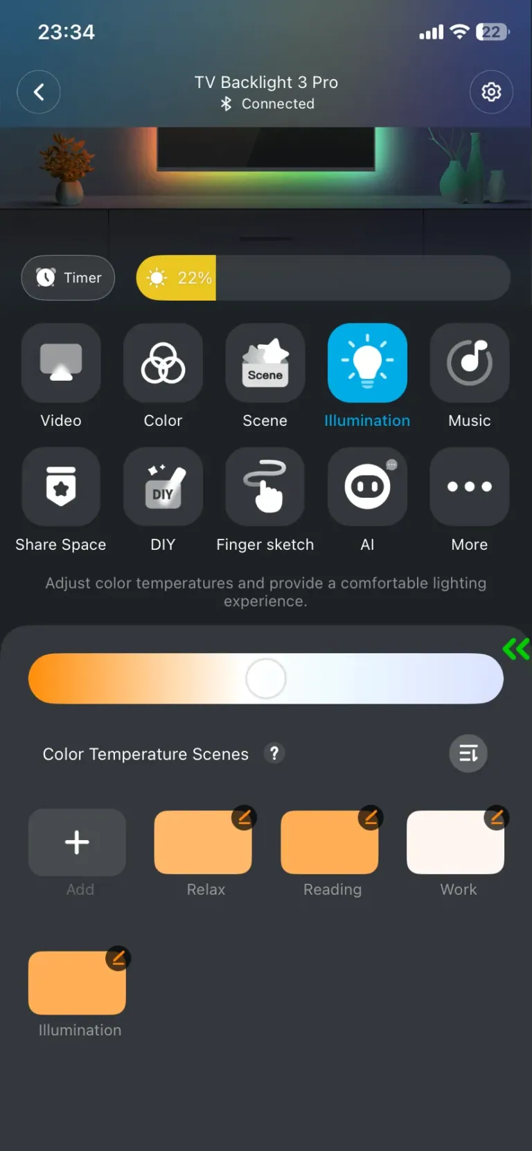 Govee TV Backlight 3 Pro TV háttérvilágítás teszt 55