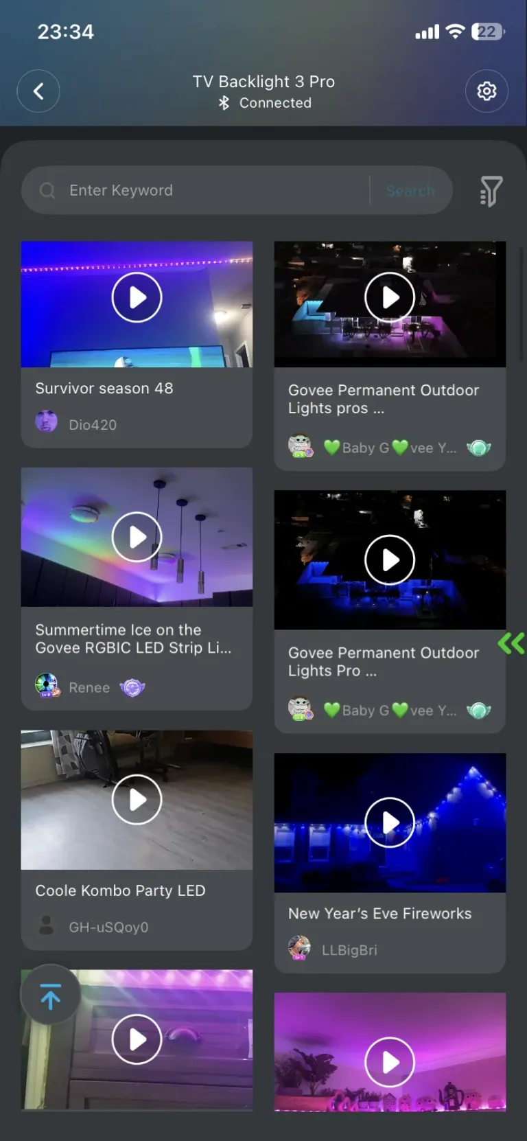 Govee TV Backlight 3 Pro TV háttérvilágítás teszt 57