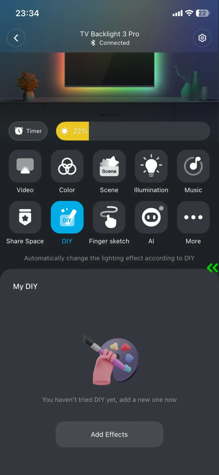 Govee TV Backlight 3 Pro TV háttérvilágítás teszt 58