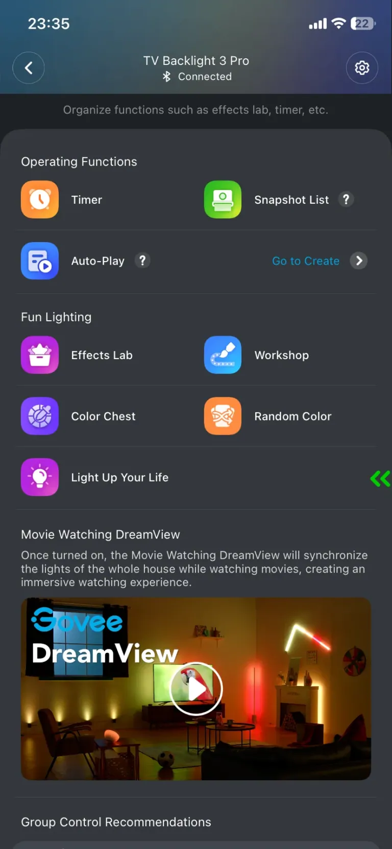 Govee TV Backlight 3 Pro TV háttérvilágítás teszt 63