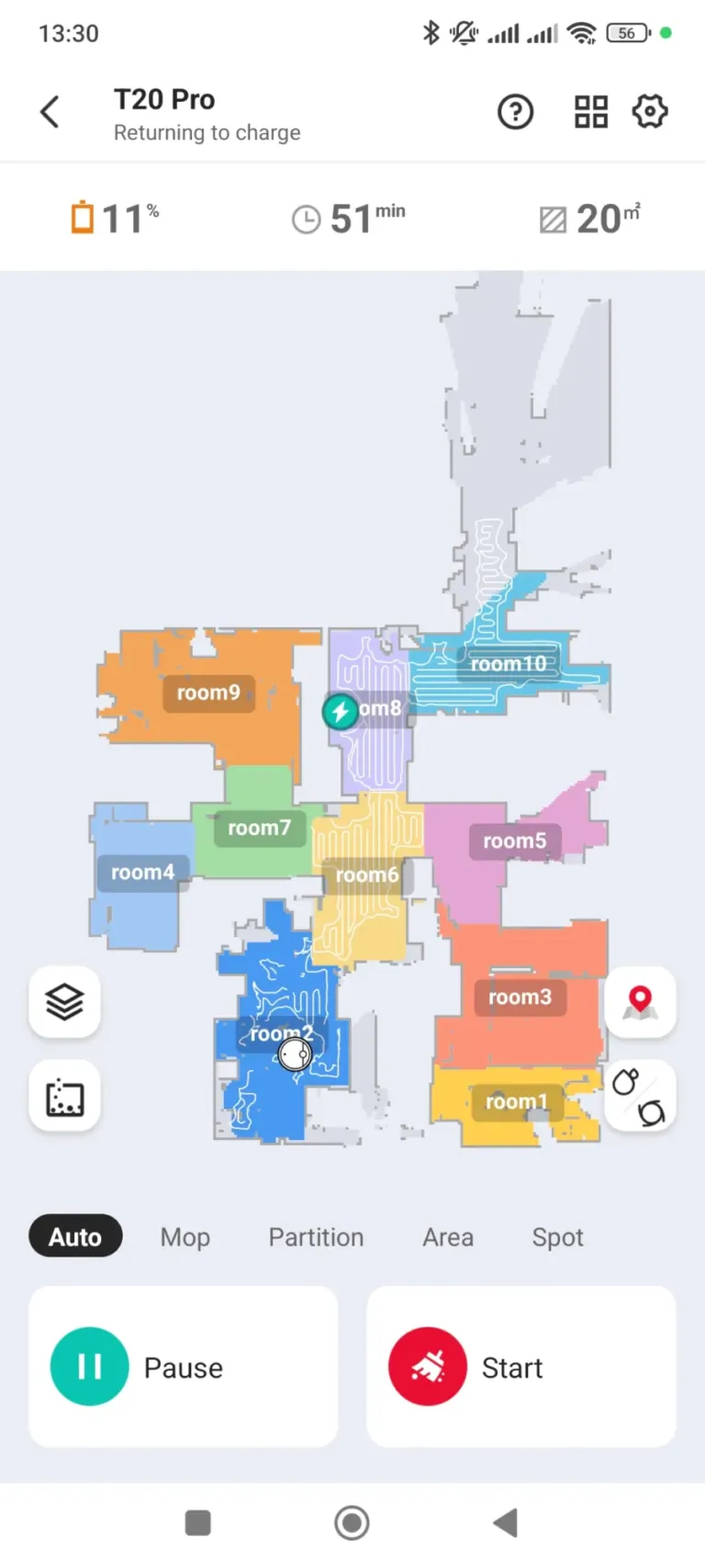 Ultenic T20 Pro önürítős robotporszívó teszt 17