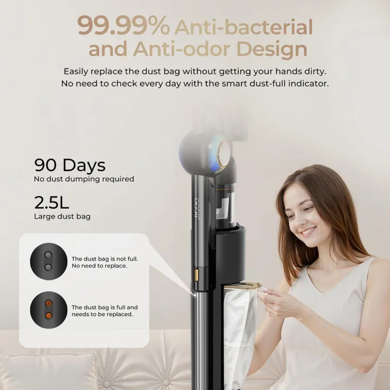 Kevesebb melóval több tisztaság – JIGOO V700 állóporszívó 7