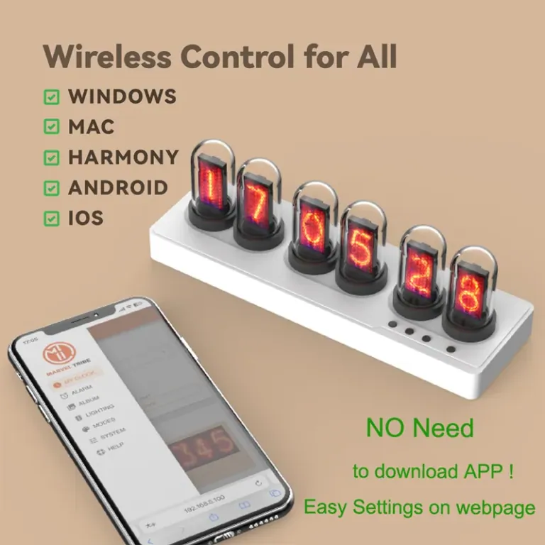 IPS Nixie-csöves ébresztőóra, ami tuti megbabonáz 6