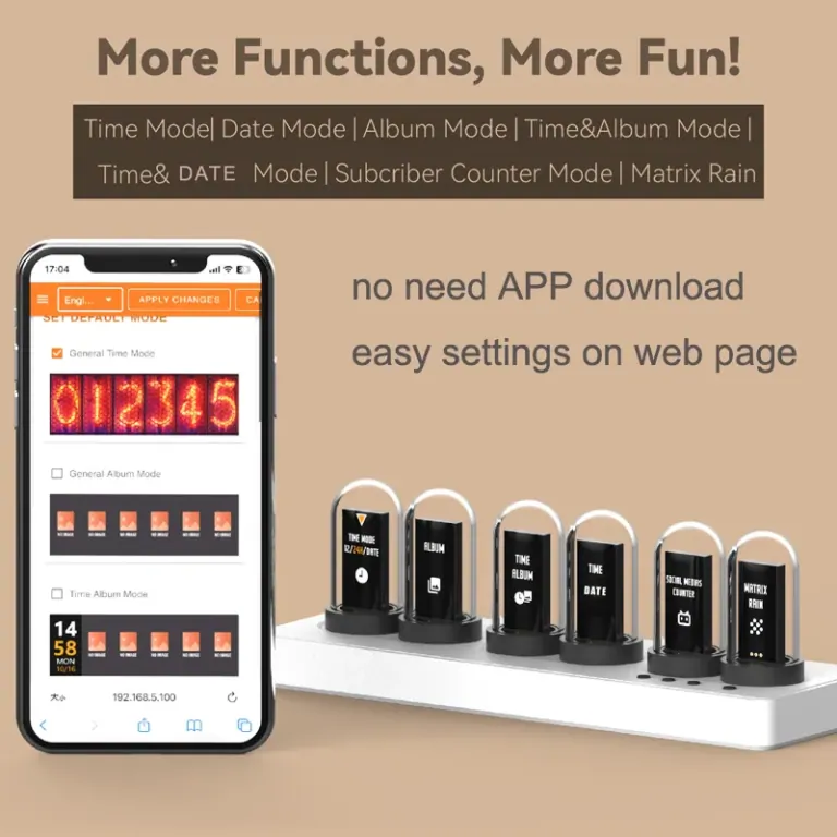 IPS Nixie-csöves ébresztőóra, ami tuti megbabonáz 8