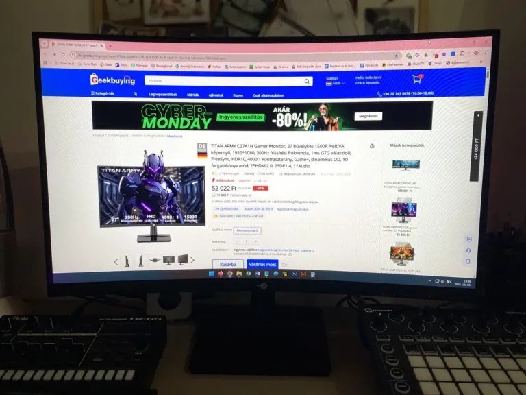 Titan Army C27A1H gamer monitor teszt 4