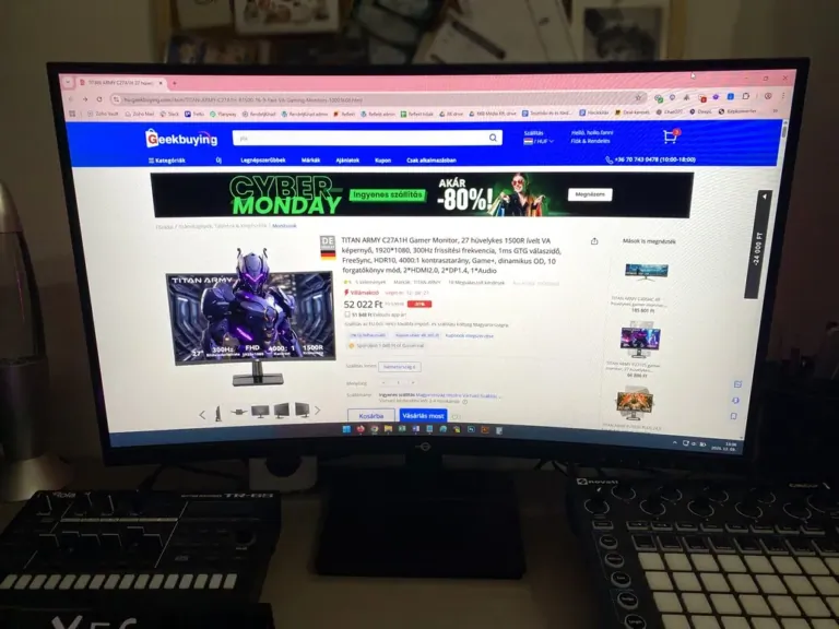 Titan Army C27A1H gamer monitor teszt 5