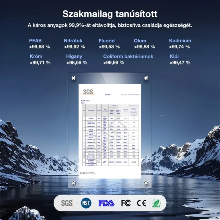 Jimmy R9 víztisztító teszt 26