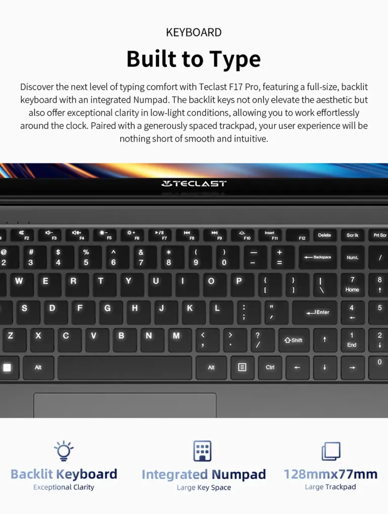 Baráti áron jelentkezik idén is a Teclast F17 Pro laptop 7