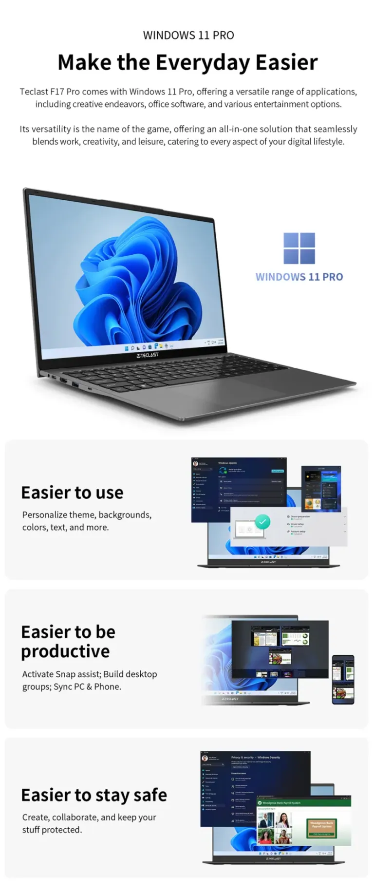 Baráti áron jelentkezik idén is a Teclast F17 Pro laptop 10
