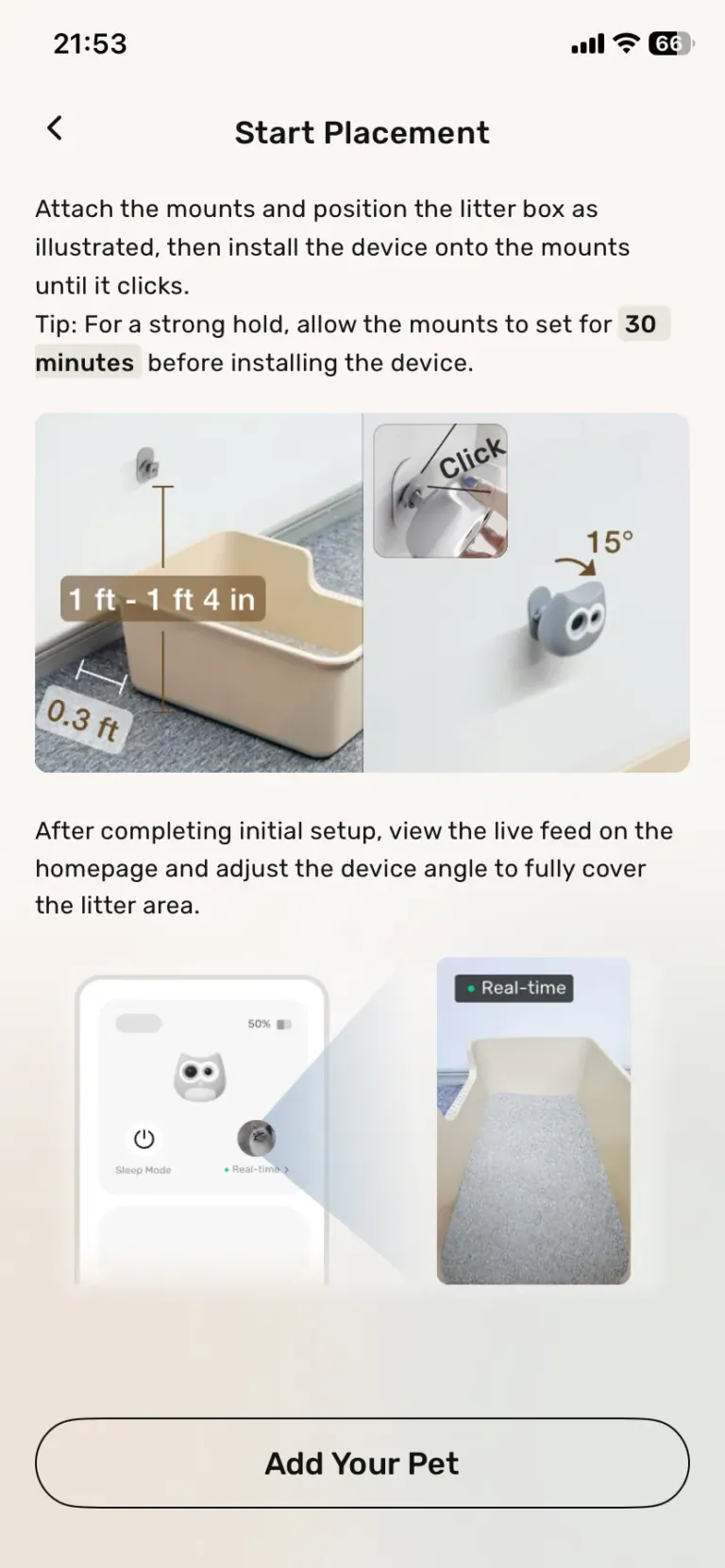 SiiPet LitterLens okos macskaalom-figyelő kamera teszt 17