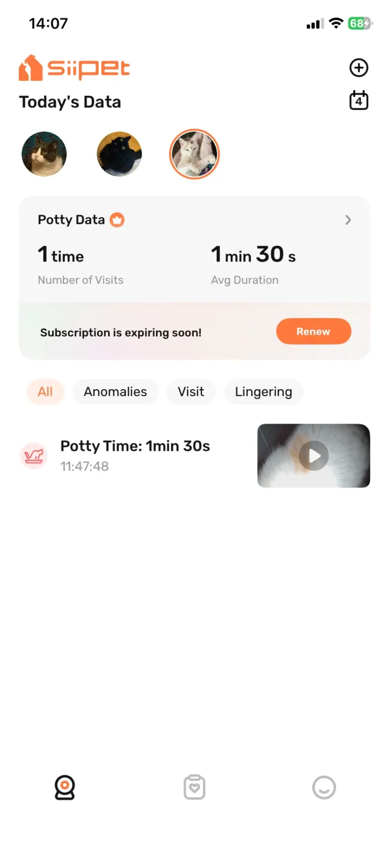 SiiPet LitterLens okos macskaalom-figyelő kamera teszt 35