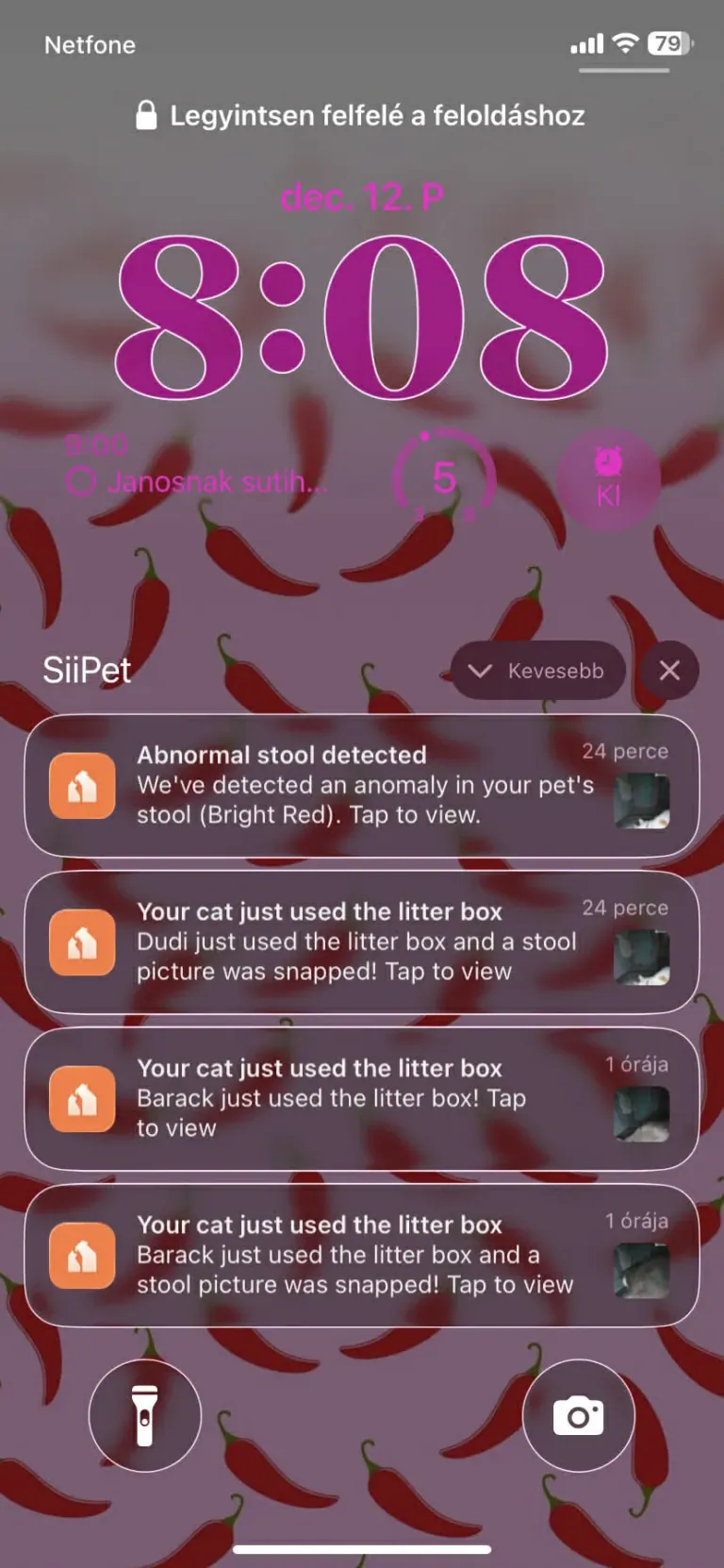 SiiPet LitterLens okos macskaalom-figyelő kamera teszt 39