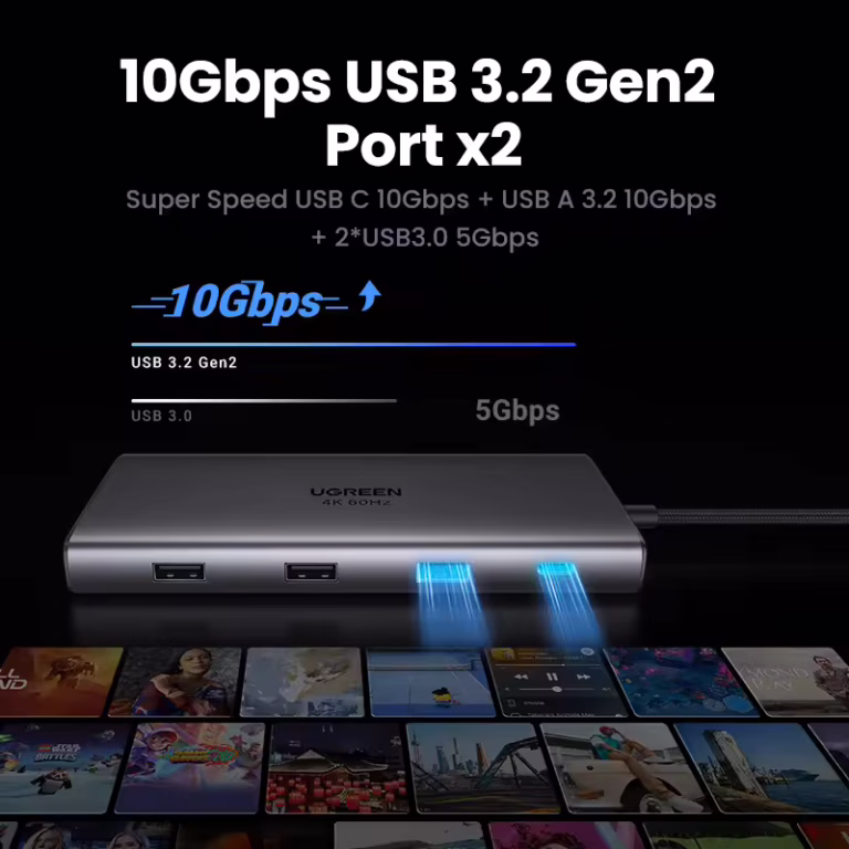UGREEN USB-C HUB cunami a gyors és stabil bővítéshez 8