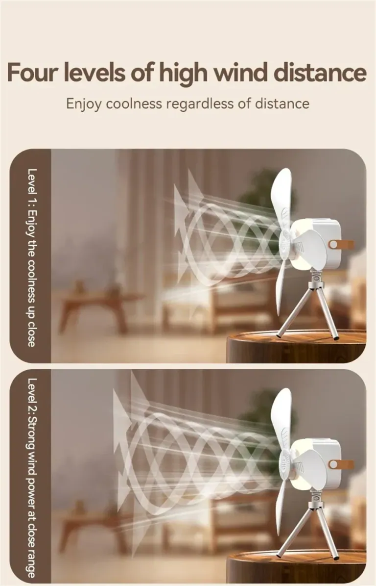 IPRee 2 az 1-ben hordozható ventilátor és lámpa teszt 20