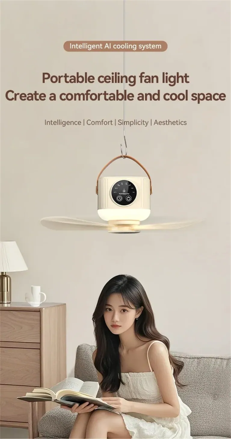 IPRee 2 az 1-ben hordozható ventilátor és lámpa teszt 18