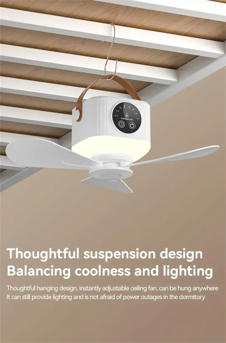 IPRee 2 az 1-ben hordozható ventilátor és lámpa teszt 19