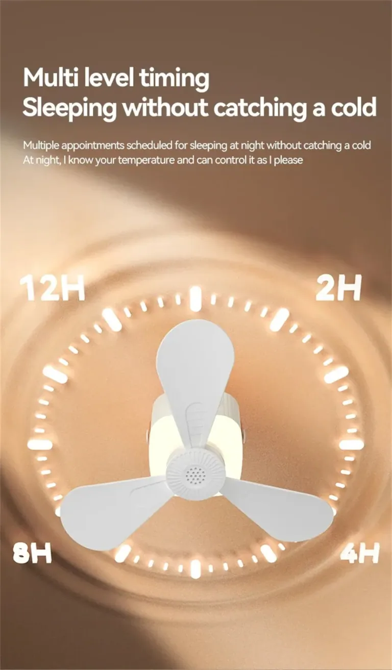 IPRee 2 az 1-ben hordozható ventilátor és lámpa teszt 24